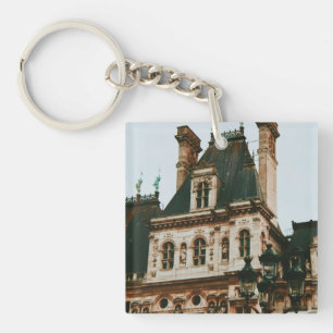 Hotel de Ville, 4th arrondissement, Paris - France Keychain