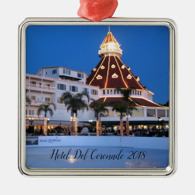 Hotel Del Coronado Ceramic Ornament (Front)