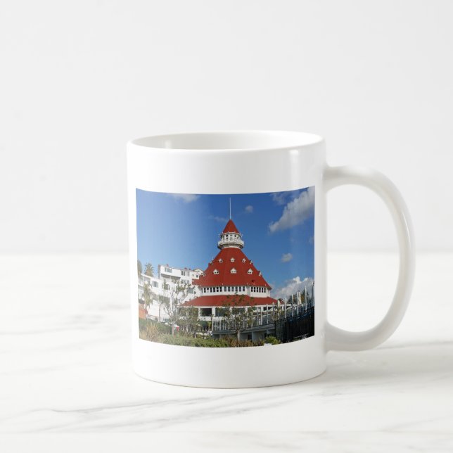 Hotel Del Coronado from beach Coffee Mug (Right)