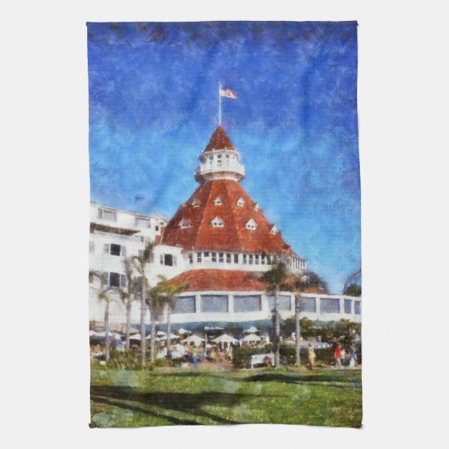 Hotel Del Coronado Kitchen Towel (Vertical)