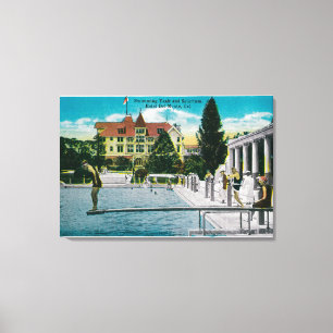 Hotel Del Monte Swimming Tank and Solarium Canvas Print