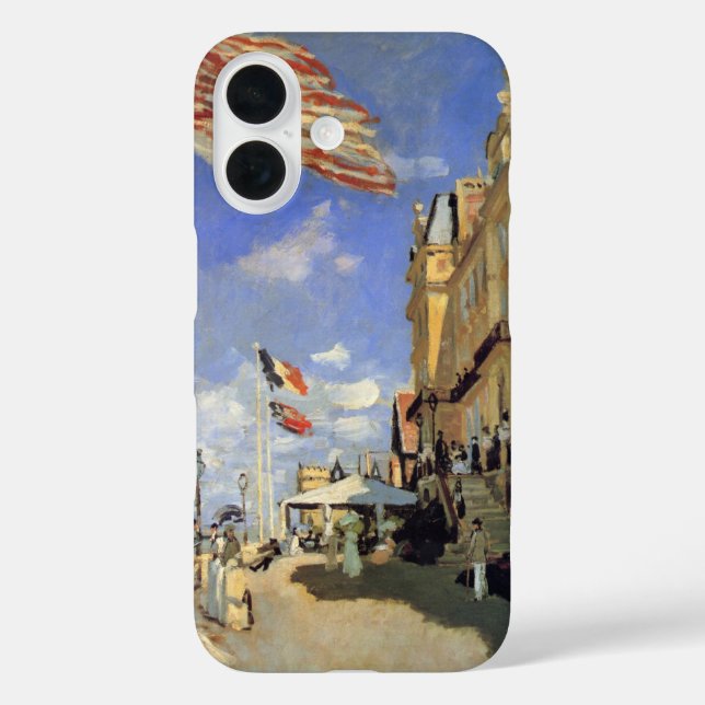 Hotel des Roches Noires, Trouville by Claude Monet Case-Mate iPhone Case (Back)