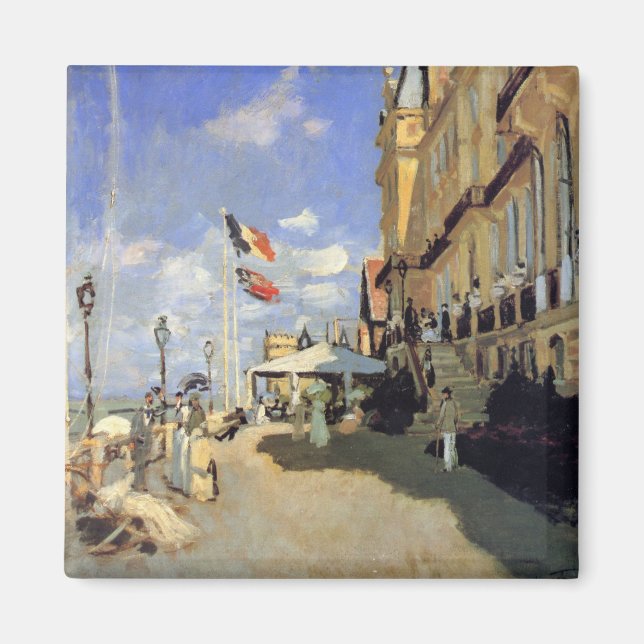 Hotel des Roches Noires, Trouville by Claude Monet Magnet (Front)