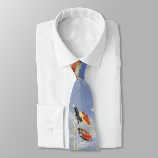 Hotel des Roches Noires, Trouville by Claude Monet Tie (Tied)