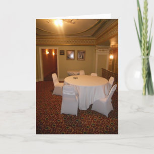 Hotel Duluth Covered Chairs & Tables Hallowe’en Card