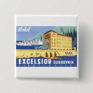Hotel Excelsior Dubrovnik 2 Inch Square Button