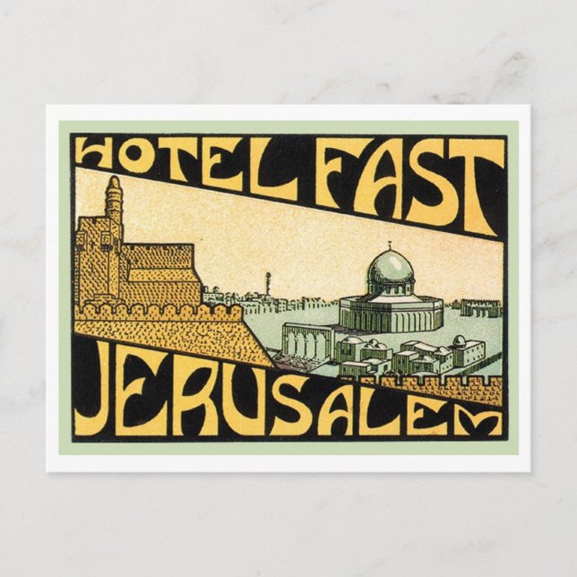 Hotel Fast Jerusalem Postcard (Front)