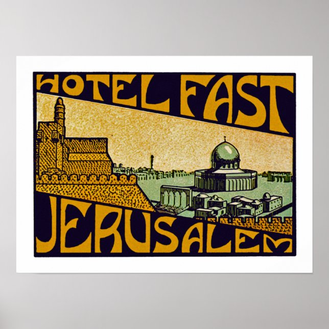 Hotel Fast Jerusalem Poster (Front)