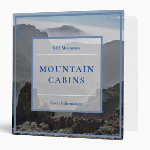 Hotel Guest house Mountain cabins information Binder