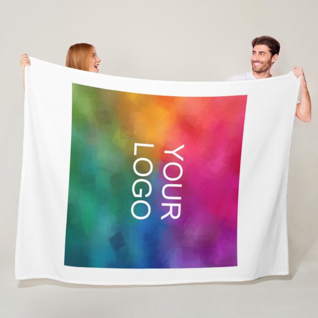 Hotel Hostel Motel Guest House Your Company Logo Fleece Blanket (In Situ)