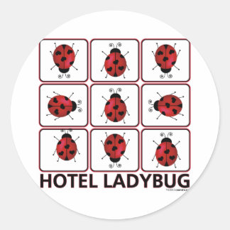 Hotel Ladybug Classic Round Sticker