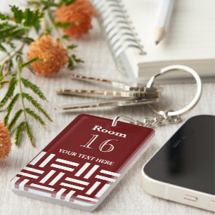 Hotel lodge Resort Custom Room Key  Keychain