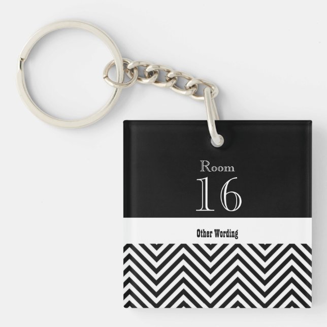 Hotel lodge resort room key keychain (Front)