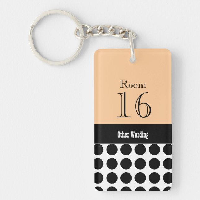 Hotel lodge resort room key keychain (Front)