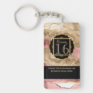 Hôtel lodge resort rose de l'or géode marbre DO-