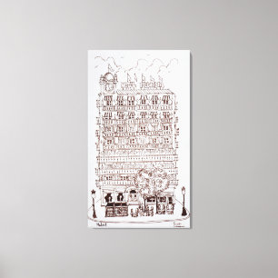 Hotel Mediodia, Madrid, Spain Canvas Print
