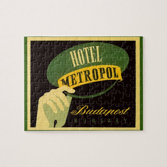 Hotel Metropol Budapest Hungary Bellhop Hat Jigsaw Puzzle (Horizontal)