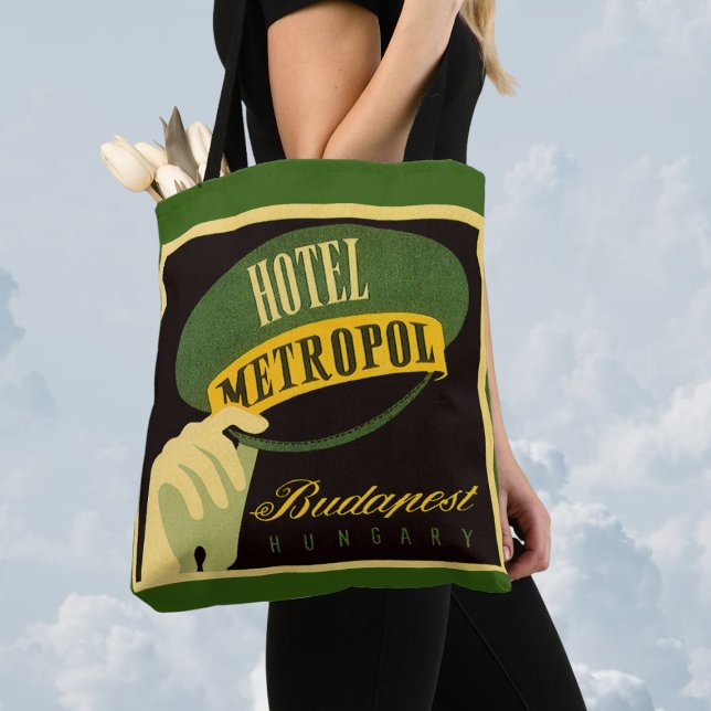 Hotel Metropol Budapest Hungary Bellhop Hat Tote Bag (Creator Uploaded)