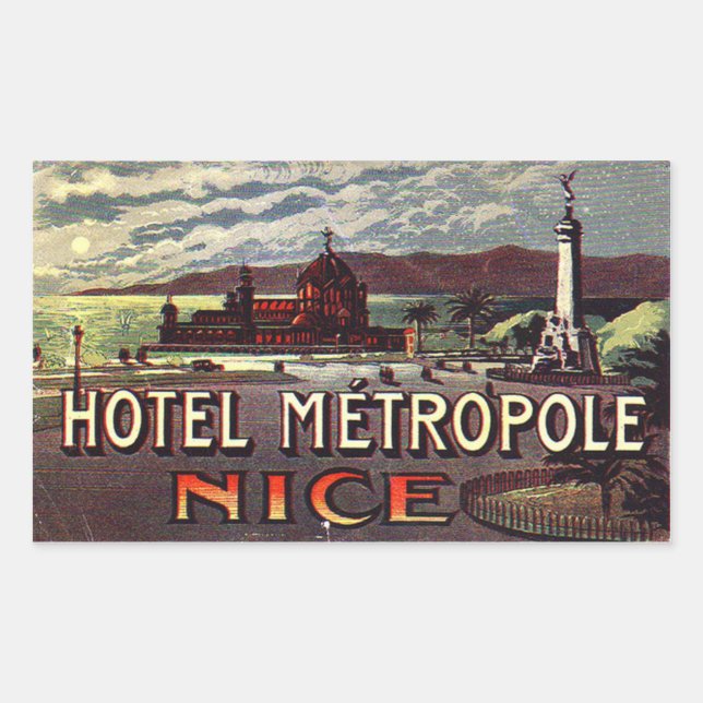 Hotel Metropole (Nice France) Sticker (Front)