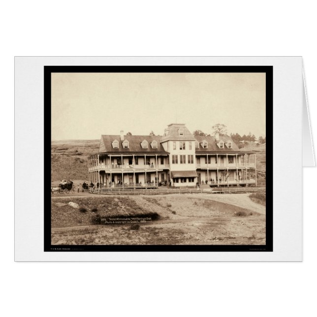 Hotel Minnekahta in Hot Springs SD 1889 (Devant horizontal)