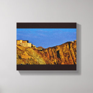 Hotel on a Rock Canvas Print