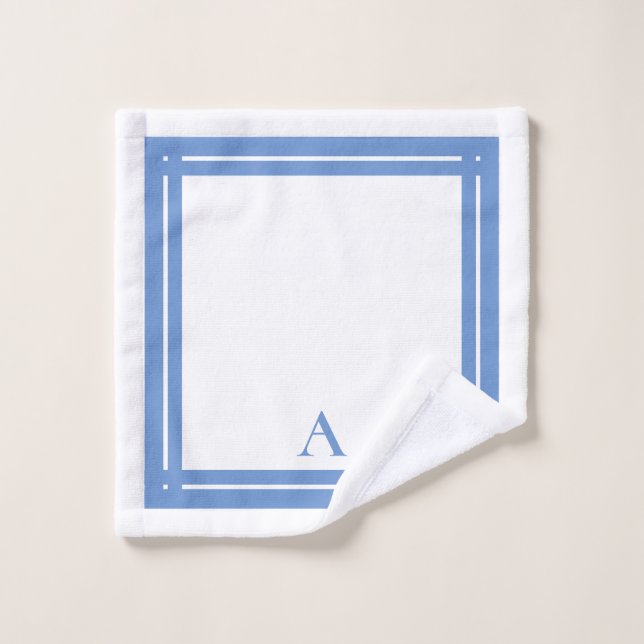 Hôtel personnalisé élégant bleu Athletic (Gant de toilette)