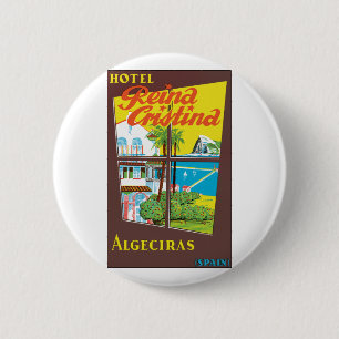 Hotel Reina Cristina ~ Algeciras 2 Inch Round Button