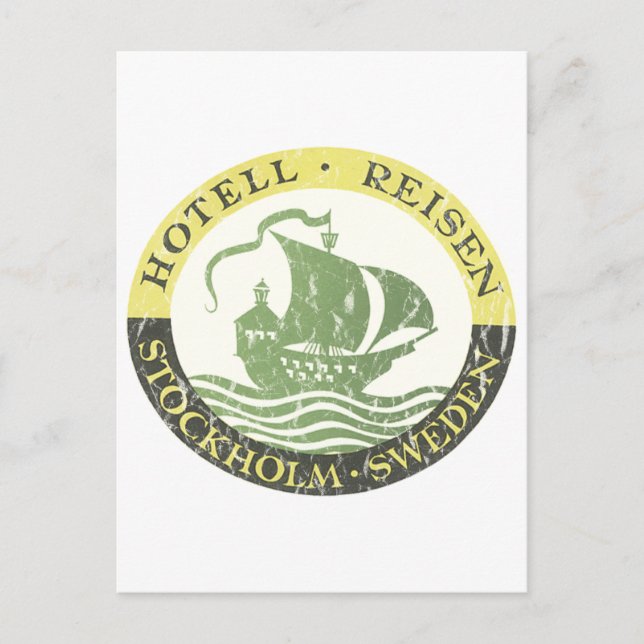 Hotel Reisen - distressed Postcard (Front)