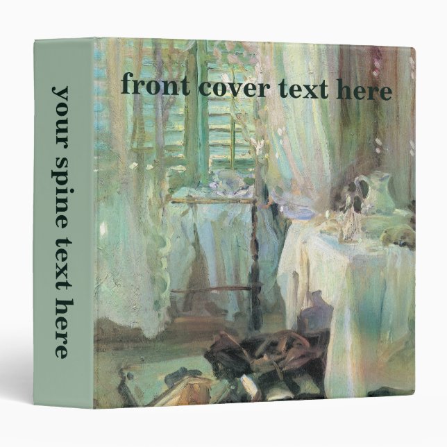 Hotel Room by John Singer Sargent Binder (Front/Spine)