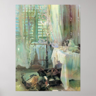 Hotel Room by John Singer Sargent Poster