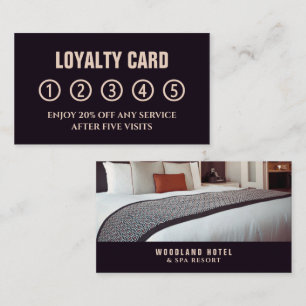 Hotel Room, Hotel Accommodation Business Loyalty Card