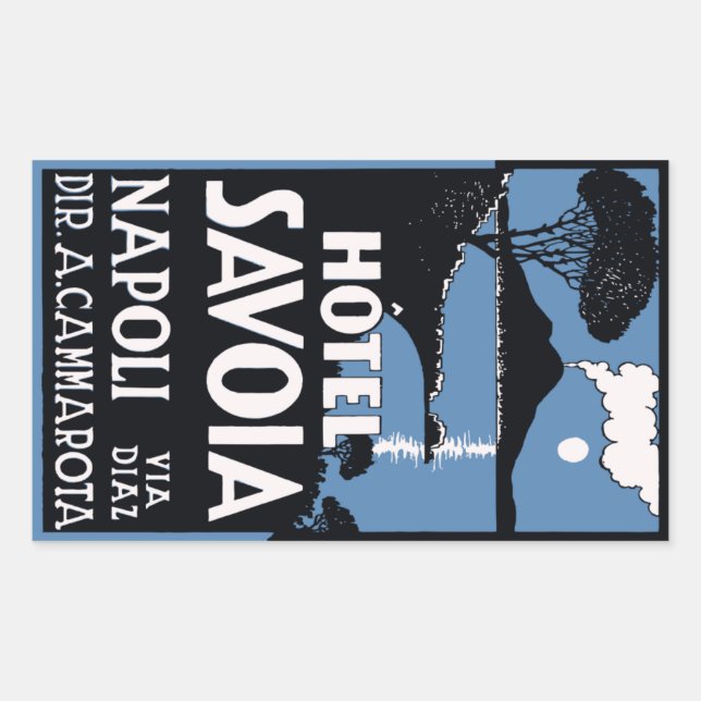 Hotel Savoia (Napoli - Italy) Vector format Sticker (Front)