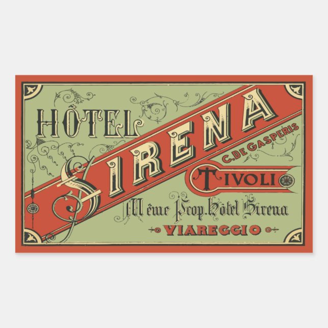 Hotel Sirena (Tivoli - Italy) Sticker (Front)