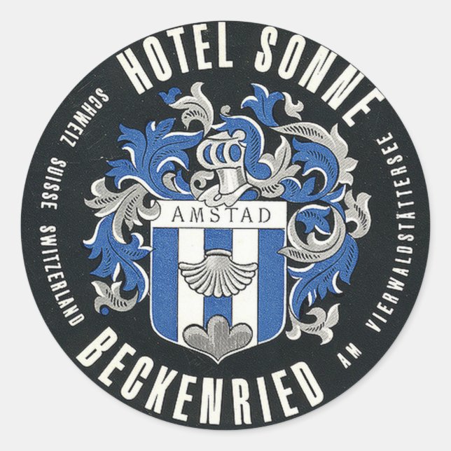Hotel Sonne Beckenried - Sticker voyage Suisse (Devant)
