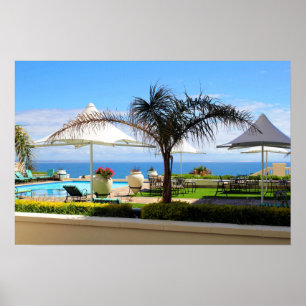 Hotel Swimming Pool and Gardens Poster