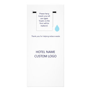 Hotel Towel Water Conservation Sign  Rack Card