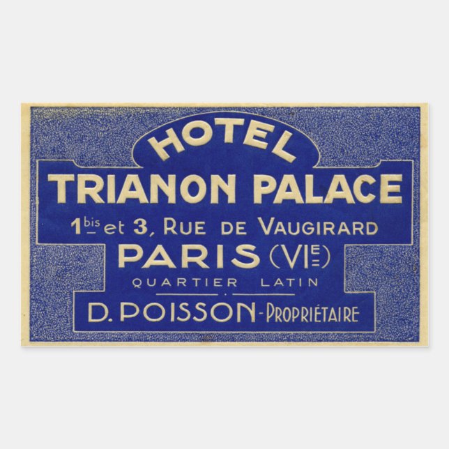Hotel Trianon Palace (Paris France) Sticker (Front)