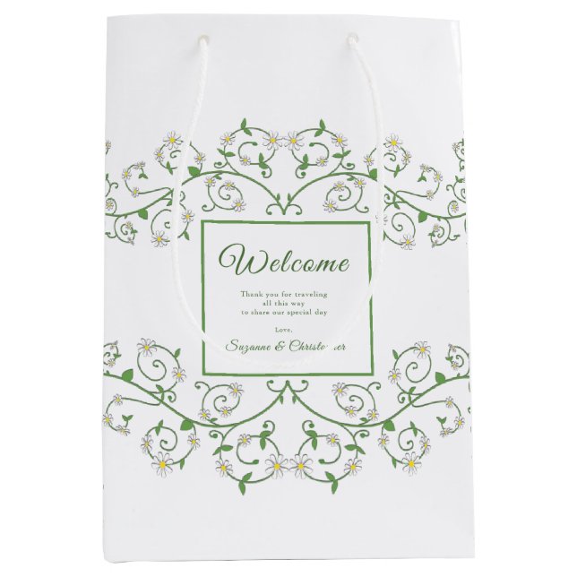 Hotel Welcome Sac Floral Vine Coeur (Devant)