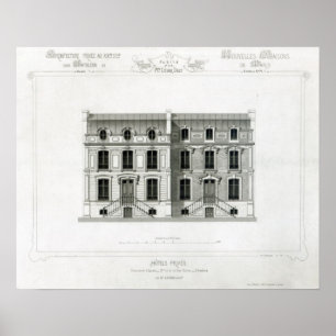 Hotels Prives, 10 & 12 Rue Balzac, Paris Poster