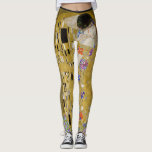 HotLeggings - The Kiss by Gustave Klimt Leggings<br><div class="desc">Style & comfort in sturdy, yet breathable, custom leggings with the design adapted from artist Gustave Klimt's, "The Kiss, " from the US public domain.</div>