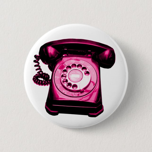 Hotline Crimson 2 Inch Round Button (Front)