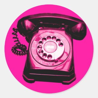 Hotline Crimson Classic Round Sticker