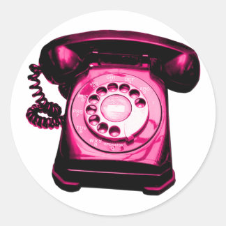Hotline Crimson Classic Round Sticker