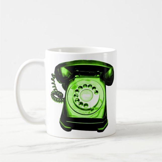 Hotline Green Coffee Mug (Left)