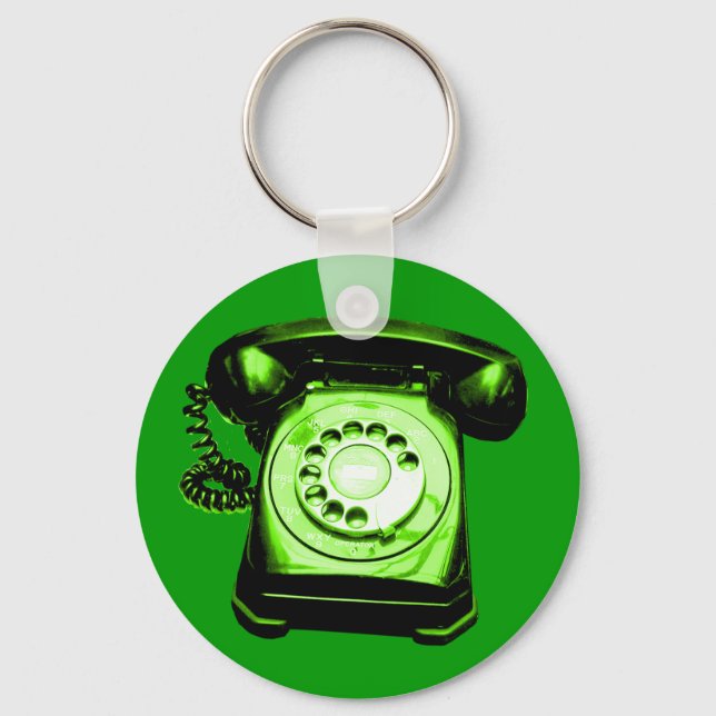 Hotline Green Keychain (Front)