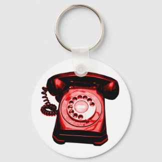 Hotline Red Keychain