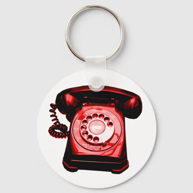 Hotline Red Keychain (Front)
