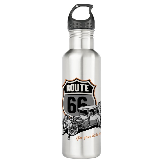 Hotrod 66 710 ml water bottle (Front)