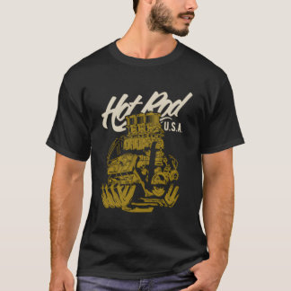 Hotrod Dragster Race Car Muscle Car Engine Coon T-Shirt