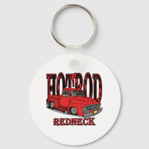 Hotrod Redneck Keychain